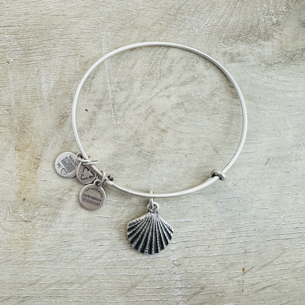 Alex and Ani Silver Seashell Bracelet